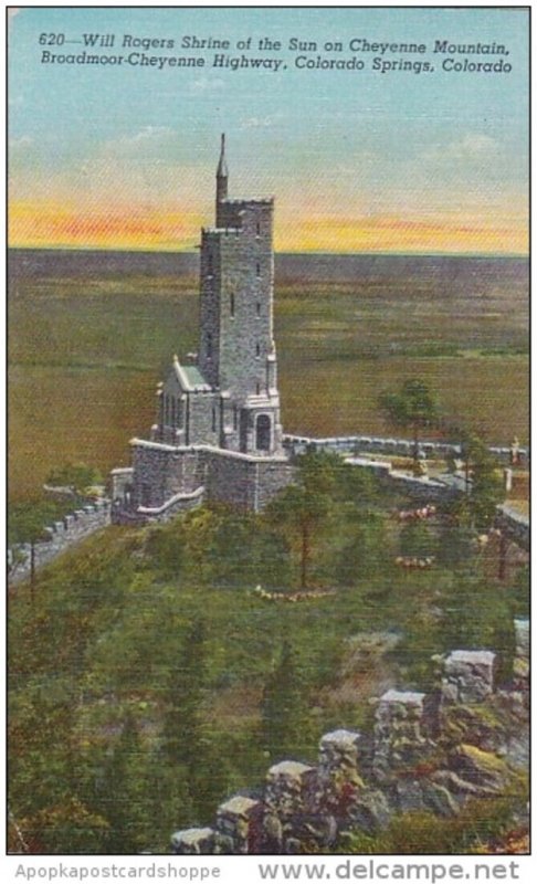 Colorado Colorado Springs Will Rogers Shrine Of The Sun On Cheyenne Mountain ...