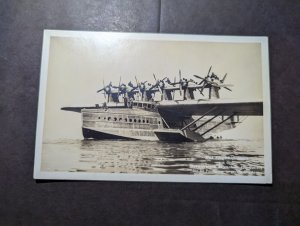 Mint Germany Aviation RPPC Postcard Dornier DOX Seaplane