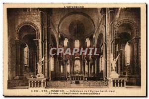 Puy de Dome- Issoire-Interior of St Paul & # 39Eglise-L & # 39Abside- Capital...