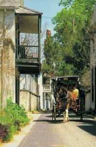 USA Florida St Augustine Aviles Street Vintage Postcard BS.10