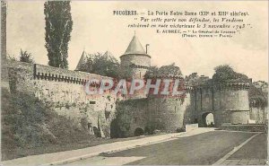 Old Postcard Fougeres La Porte Notre Dame (twelfth and thirteenth Centuries) ...