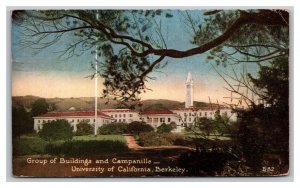Vintage 1913 Postcard University of California Berkeley Buildings & Campanile