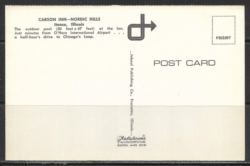 Illinois, Itasca - Carson Inn - Nordic Hills - [IL-148]