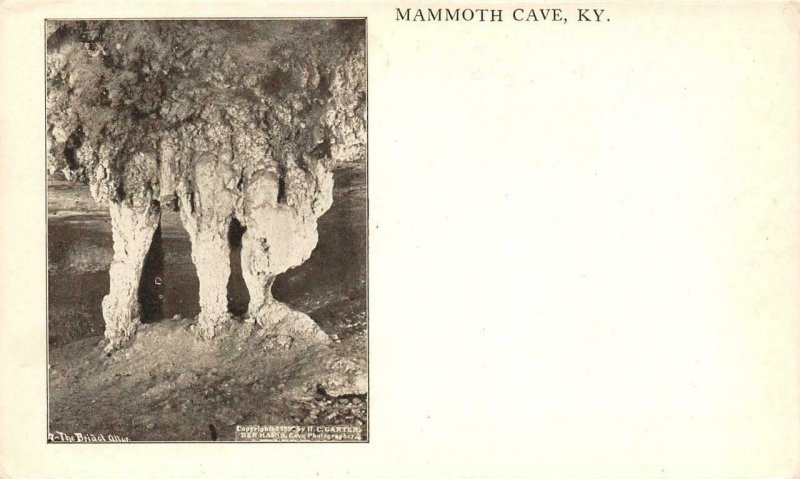 MAMMOTH CAVE, KY Bridal Altar Ben Hains ca 1900s Vintage Antique Postcard