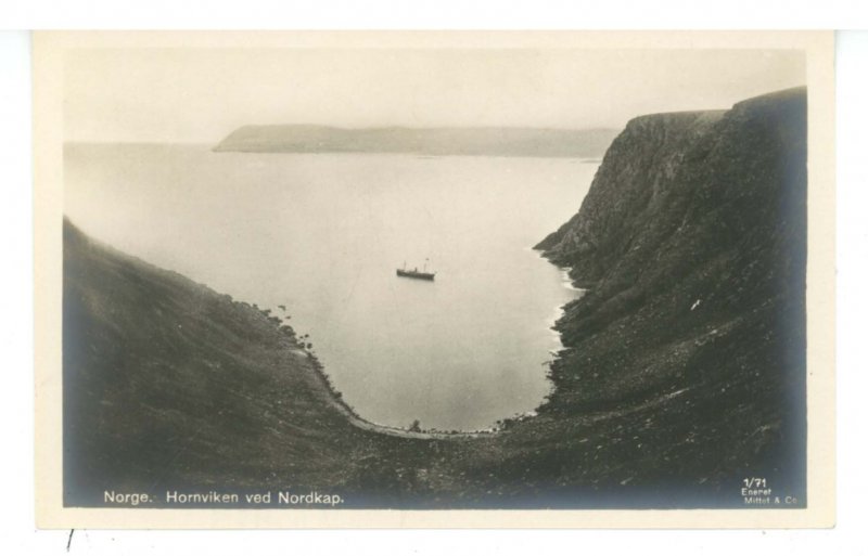 Norway - Hornviken, North Cape  RPPC