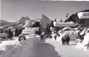 Switzerland Berne Schoenried Gummfluh und Rueblihorn Real Photo