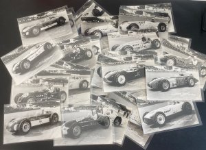 Mint Indy 500 Real Photo Postcard 33 Starters 1955 Indianapolis Motos Speedway
