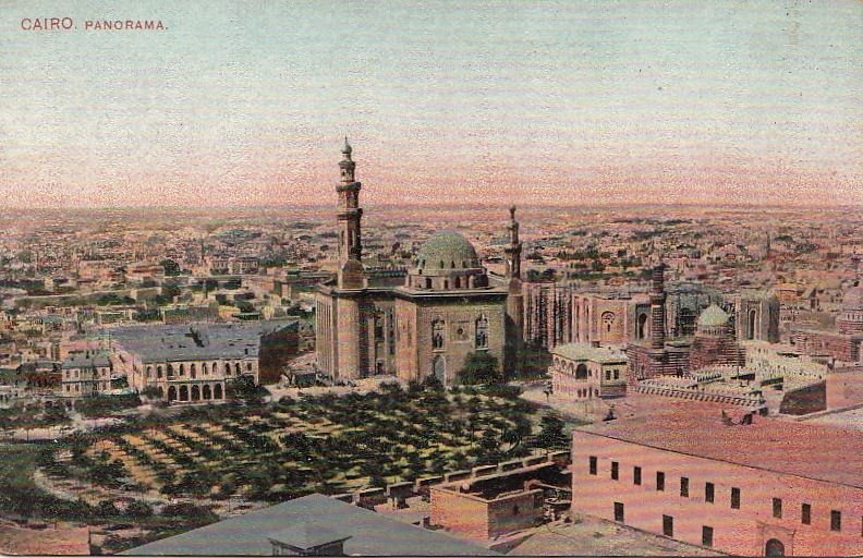 Postcard Panorama Cairo Egypt