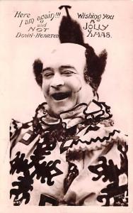 Wishing a Jolly Xmas Clown Circus 1909 