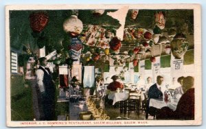 SALEM, MA Massachusetts~ Roadside J. C. DOWNING'S RESTAURANT c1910s  Postcard 