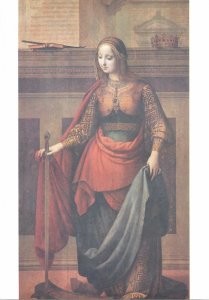 Postcard Artist signed painting Prado Yanez de la Almedina Santa Catalina