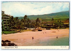 Maui Hawaii HI Postcard Kaanapali Beach Sheraton Maui Hotel Island c1960 Vintage