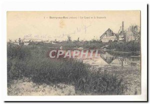 Berry au Bac Old Postcard The channel and the brewery