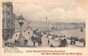 br108165 loch promenade douglas isle of man  uk greetings christmas