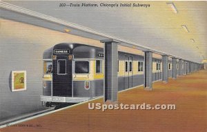 Train Platform, Chicago's Initial Subways - Illinois IL  