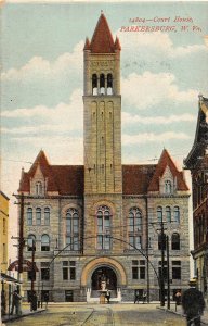 J20/ Parkersburg West Virginia W Va Postcard c1910 Court House Building 307