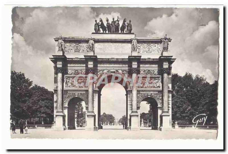 Paris (1) Postcard Modern Arc de Triomphe of the Carousel (1806)