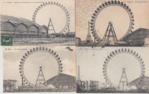 PARIS BIG WHEEL LA GRANDE ROUE France 35 Vintage Postcards pre-1940 (L5782)