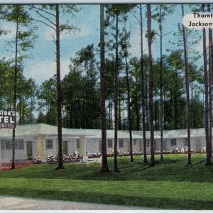 c1940s Jacksonville FL Thorntons Motel Superior Court Inn Motor Advertising A222