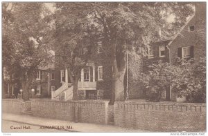 ANNAPOLIS, Maryland, 1900-1910's; Carvel Hall