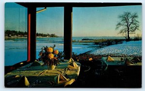 STRATFORD, Connecticut CT~ Roadside FAGAN'S RESTAURANT Housatonic River Postcard