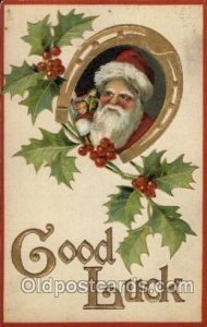 Santa Claus 1910 very light wear close to grade 2, postal used, yellowing on ...