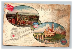 Vintage 1916 Postcard Union Pacific - The Pacific Limited San Diego Exposition