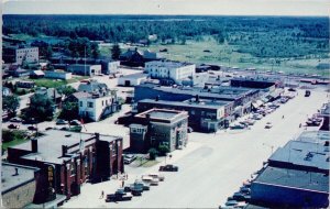 Cochrane Ontario Sixth Avenue Birdseye Empire Sign Unused Vintage Postcard H48