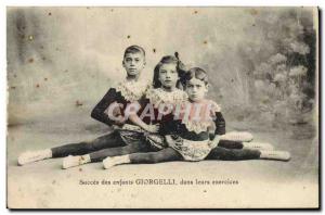 Old Postcard Giorgelli children Succes in their exercises