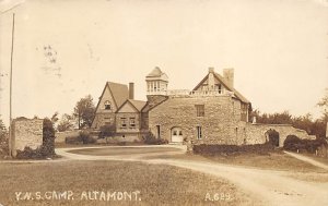 YWS Camp real photo - Altamont, New York NY Postcard
