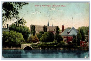 Back View Of Post Office Haverhill Massachusetts MA Antique Posted Postcard 