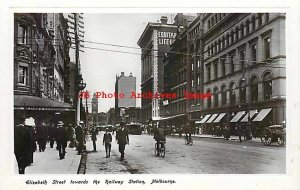 Australia, Melbourne, Elizabeth Street towards the Railway Station