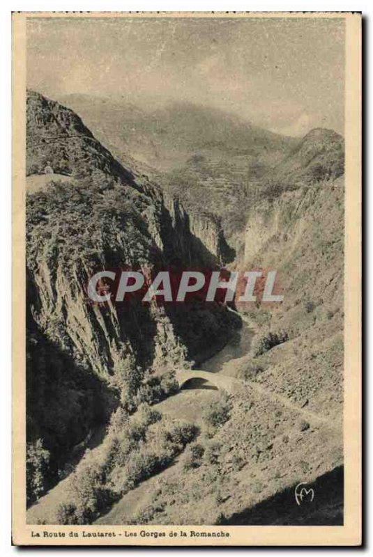 Postcard Old Route du Lautaret the Romanche Gorges