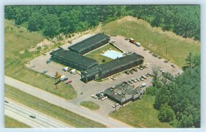 JACKSON, Mississippi MS ~ Roadside Motel COACHLIGHT INN Aerial 1960-70s Postcard