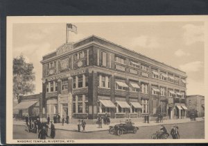 America Postcard - Masonic Temple, Riverton, Wyoming   T9179