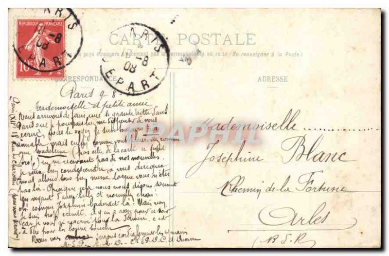 Old Postcard Paris La Madeleine and the Grands Boulevards