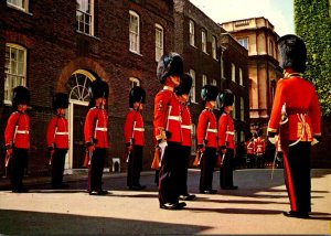 England London Irish Guards The Queen's Guard Parading In Ambassador...