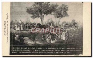 Old Postcard Monflieres Table A L & # 39Interieur De La Chapelle