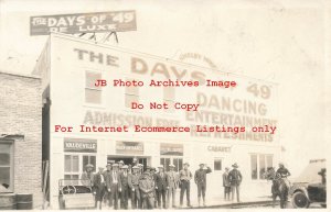 MT, Shelby, Montana, RPPC, Vaudeville Theatre, Days of '49, Cabaret, Photo