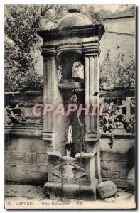 Old Postcard Langres Wells Renaissance