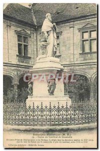Postcard Besancon Ancient History M D Statue of Cardinal Granvelle