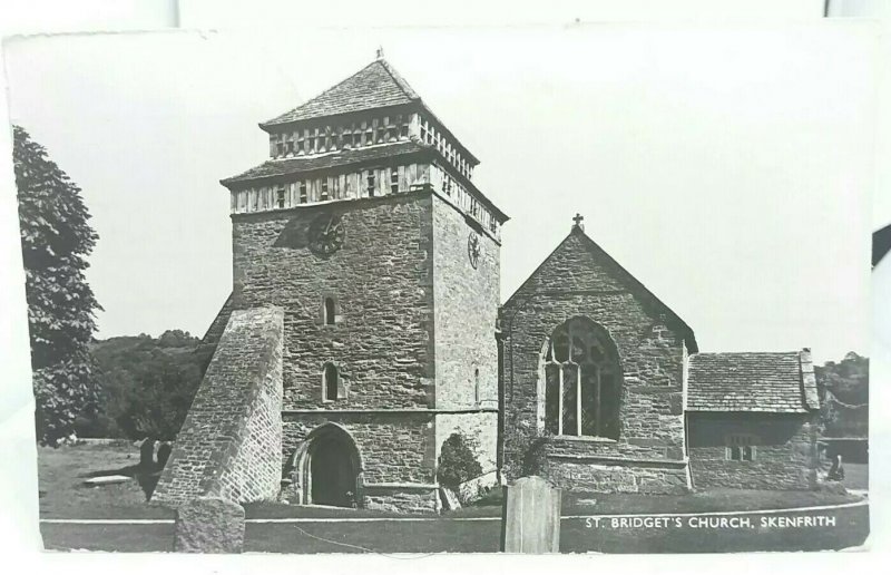 Vintage RP Postcard St Bridgets Church Skenfrith Posted 1974