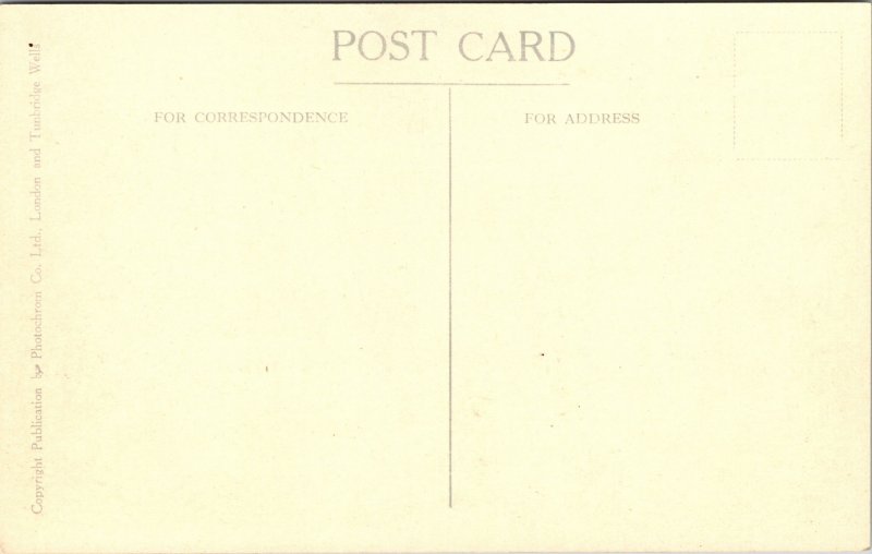 Postcard England Kenilworth Castle from Rustic Bridge