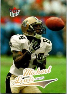 2004 Fleer Football Card Michael Lewis New Orleans Saints sk9323