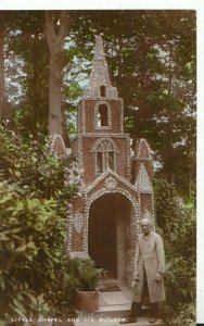 Channel Islands Postcard - Little Chapel and It's Builder - Guernsey  Ref TZ7071