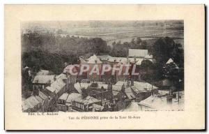 Old Postcard View of Peronne taking the Tour St John