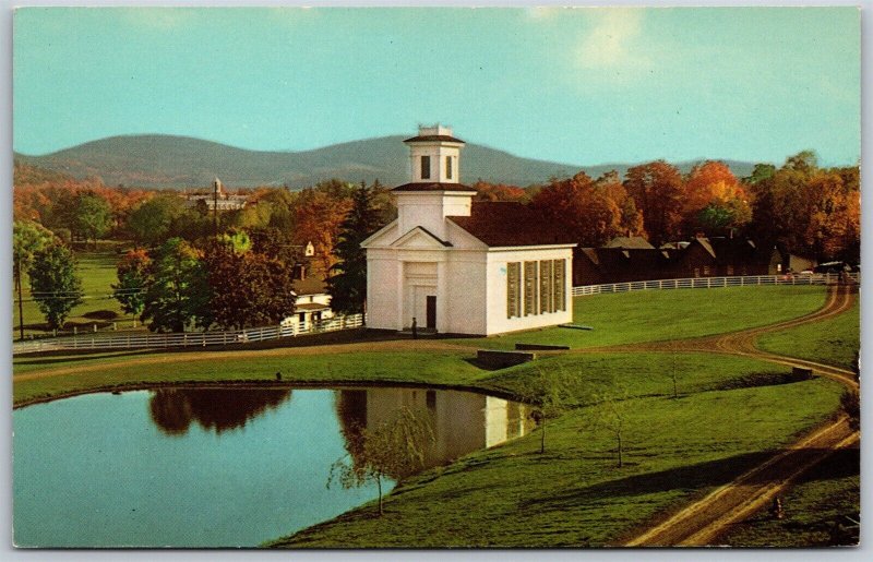 Vtg Coopertown New York NY The Farmers Museum Church 1960s View Postcard