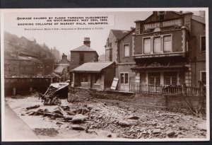 Yorkshire Postcard - Flood at Holmfirth - Showing collapse of Market Walk B210