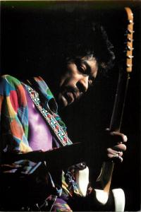 Jimi Hendrix Playing Guitar Modern Postcard #2