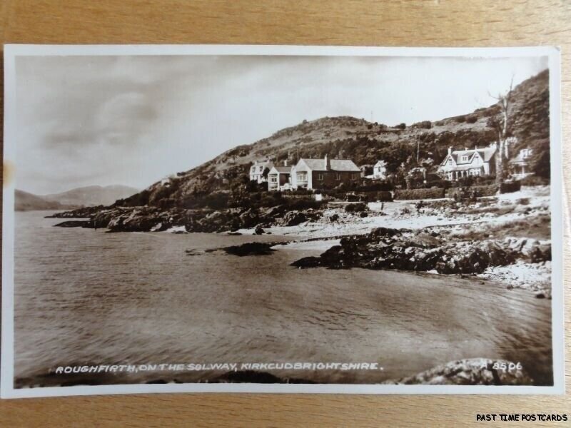 Kirkcudbrightshire ROUGHFIRTH ON THE SOLWAY c1934 RP Postcard by Valentine A8506